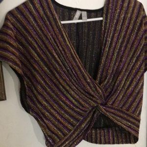 Glitter glam top (multi colored)